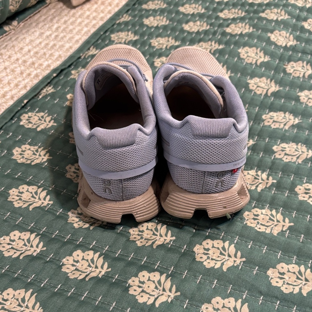 ON Women's Athletic Shoes - Beige and Blue - Picture 3 of 4